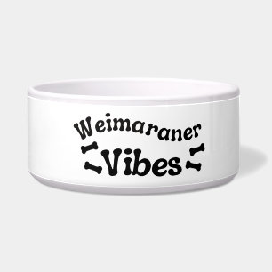 Écuelle Bol en céramique à l'effigie du Weimaraner Vibes