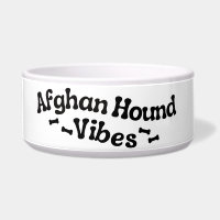 Bol en céramique Afghan Hound Vibes pour chien