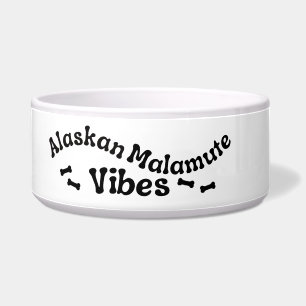 Écuelle Bol en céramique Alaskan Malamute Vibes pour chien