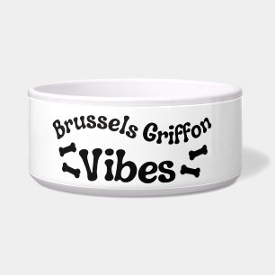 Écuelle Bol en céramique Brussels Griffon Vibes pour chien