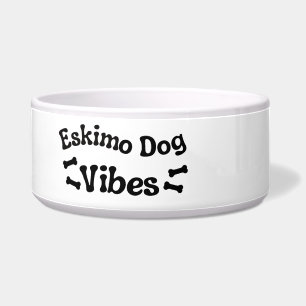 Écuelle Bol en céramique Eskimo Dog Vibes pour chien