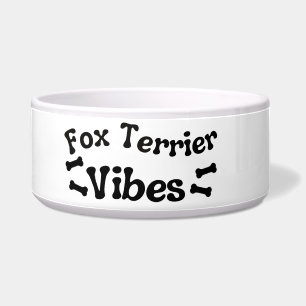 Écuelle Bol en céramique Fox Terrier Vibes pour chien