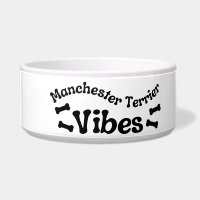 Bol en céramique Manchester Terrier Vibes pour chi