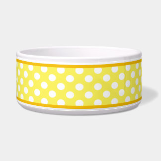 Écuelle Bol en céramique Motif Sunny Yellow Polka