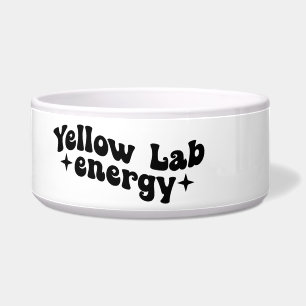 Écuelle Bol en céramique pour chien Yellow Lab Energy