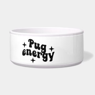 Écuelle Bol en céramique Pug Energy pour chien