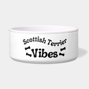 Écuelle Bol en céramique Scottish Terrier Vibes pour chien