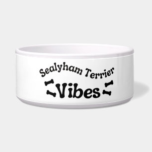Écuelle Bol en céramique Sealyham Terrier Vibes pour chien