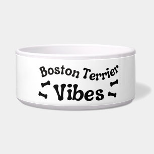 Écuelle Bol en céramique sur le thème du Boston Terrier