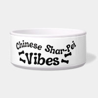 Bol en céramique sur le thème du Chinese Shar-Pei