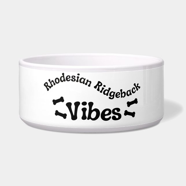 Écuelle Bol en céramique Vibes Rhodesian Ridgeback (Gauche)