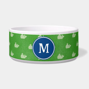 Écuelle Bol en plastique pour chien Monogramme Baleine Bla