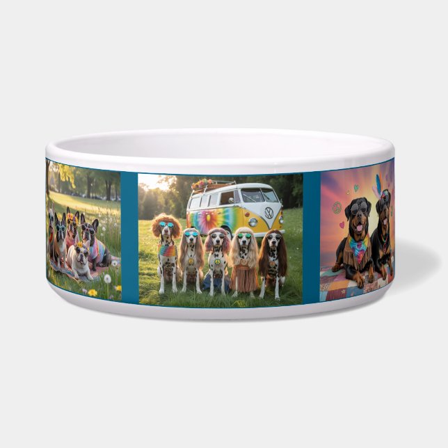 Écuelle Bol hippie pour chien (Devant)