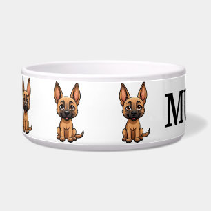 Écuelle Bol Malinois belge mignon personnaliser Bol