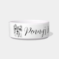 Bol personnalisé en céramique pour chien Shih Tzu