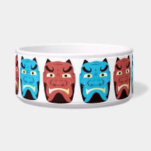 Bol personnalisé pour animaux de compagnie Yokai O