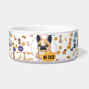 Écuelle Bol personnalisé pour chien Bouledogue Français – 