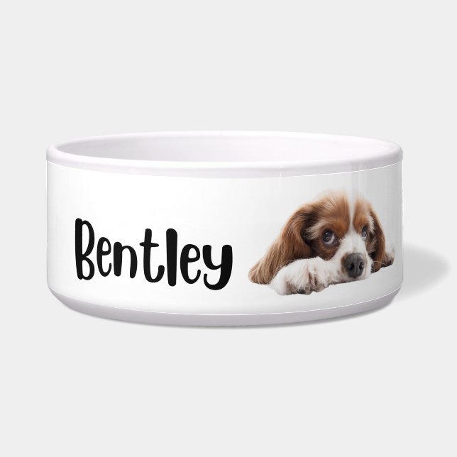 Écuelle Bol personnalisé pour chiens et chats Bentley (Devant)