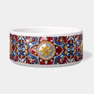 Écuelle Bol pour animaux avec couleurs colombiennes Concep