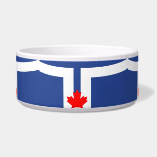 Écuelle Bol pour animaux avec drapeau de Toronto