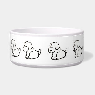 Écuelle Bol pour animaux de compagnie de chiens assis de d