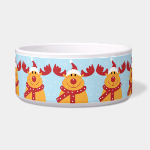 Écuelle Bol pour animaux de Noël Reindeer