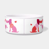 Écuelle Bol pour chien de la Saint-Valentin  (Dos)