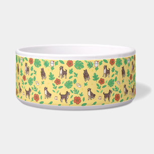Écuelle Bol pour chien Great Dane avec été floral Kawaii C