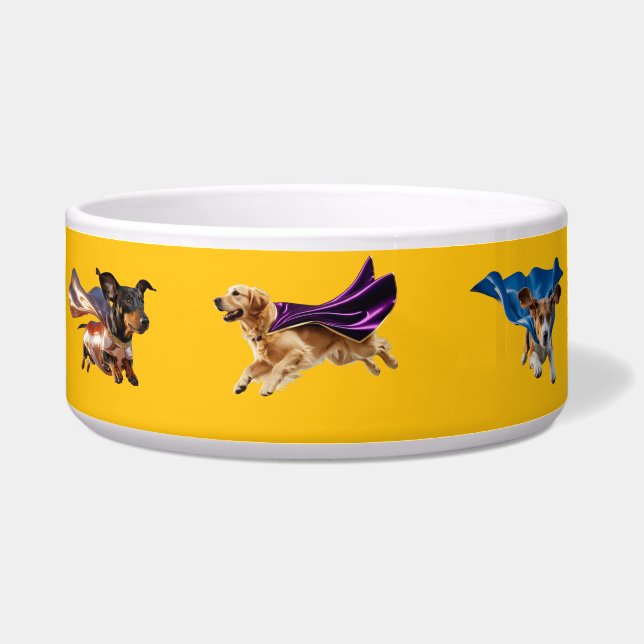 Écuelle Bol pour chien super-héros (Devant)