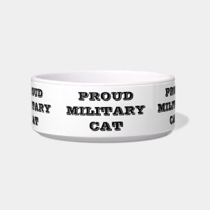 Écuelle Bol Proud Militaire Chat