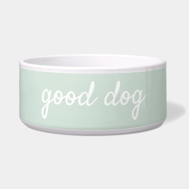 Écuelle Bon Chien Light Sage Green Chien Nourriture Bowl (Devant)
