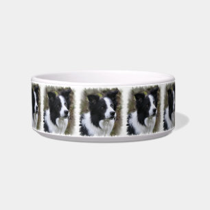 Écuelle Border collie art