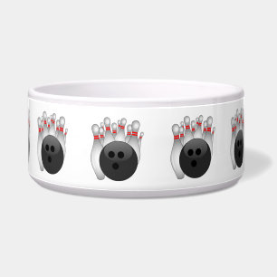 Écuelle Boule De Bowling Et Dix Pins