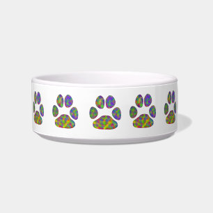 Écuelle Boule de chien avec de grands empreintes de pattes