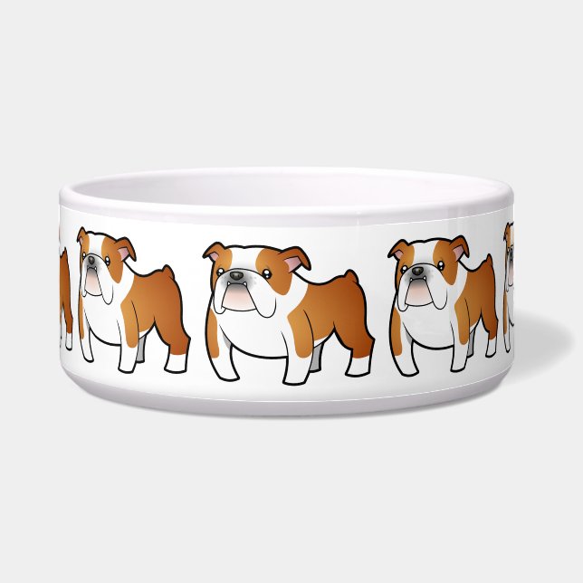 Écuelle Bouledogue de bande dessinée (Devant)