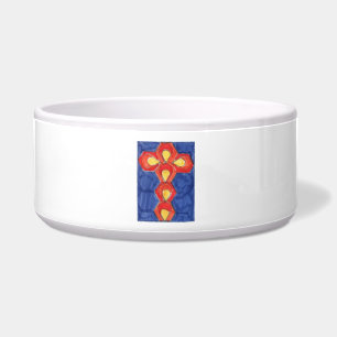 Écuelle Bowl pour animaux de compagnie cross-motif