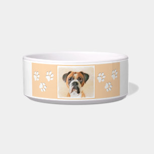 Écuelle Boxer Dog Peinture Non Décroché Art animal origina