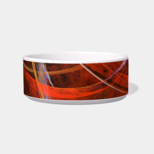 Écuelle Breaking the Circle Abstrait Art Cat Bowl