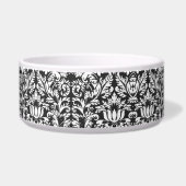 Écuelle Brocard de dentelle en damas noir et blanc vintage (Gauche)