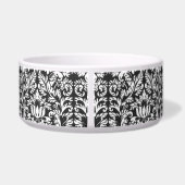Écuelle Brocard de dentelle en damas noir et blanc vintage (Dos)