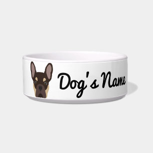 Écuelle Brown Tan French Bulldog Bowl