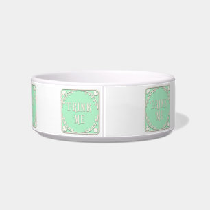 Écuelle "Buvez-moi" Wonderland Tea Party Green Emblem Wate