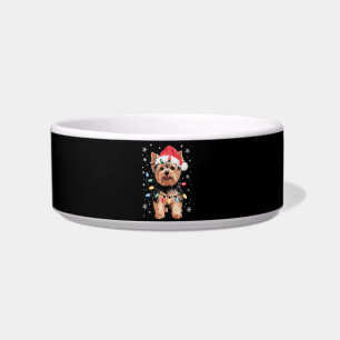 Écuelle Cadeau de Noël de Yorkie Chien de Noël Long