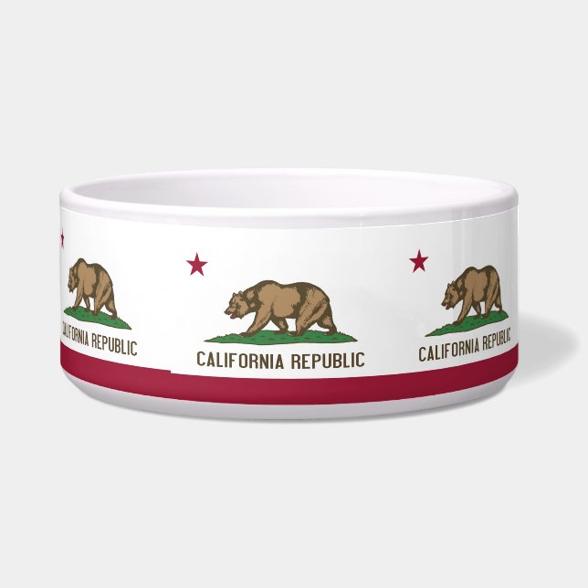 Écuelle California State Flag Pet Bowl (Gauche)