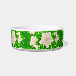 Écuelle Camellias blancs et Feuilles verts