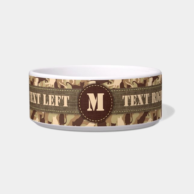 Écuelle Camouflage du désert des chats (Devant)