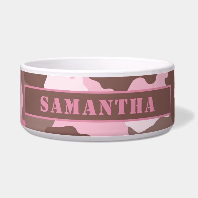 Écuelle Camouflage Motif de Camo rose (Devant)