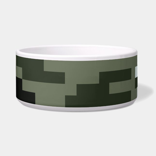 Écuelle Camouflage urbain numérique à 8 bits / Camo (Devant)