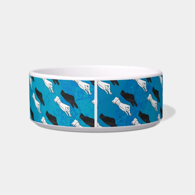 Écuelle Canard noir sur bleu (Dos)