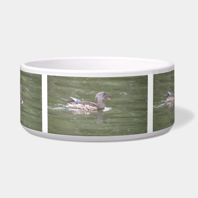 Écuelle Canard sur le bol de chien du lac (Devant)